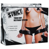 Wrist to Thigh Restraint Cuffs - Black