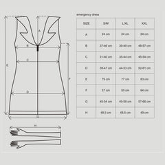 Nurse emergency Dress And Stethoscope S-M