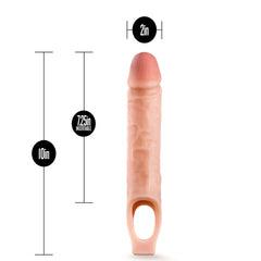 Performance 10in Cock Sheath Penis Extender Vanilla
