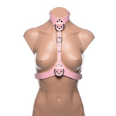 Miss Behaved Pink Chest Harness OS