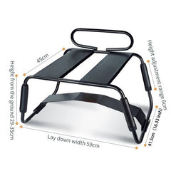 Sex Chair Adjustable Height Black w Handle and Arch Bridge
