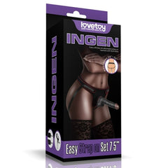 Easy Strap On Set 7.5in Black