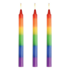 Pride Candles Rainbow Drip Candle 3 Pc