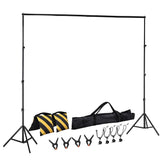 2.5X3M Photography Backdrop Stand Kit Studio Screen Photo Background Support Bag - Shhh...