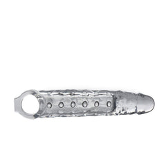 3 inch Stippled Extender Sleeve - Clear - Shhh...