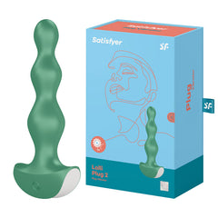 Satisfyer Lolli-Plug 2 Vibrating Anal Bead Plug - Green