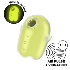 Satisfyer Glowing Ghost Air Pulse Clit Stim - Yellow