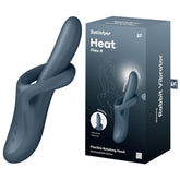 Satisfyer Heat Flex 4 USB Rechargeable Heating Vibrator - Grey