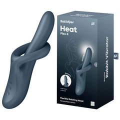 Satisfyer Heat Flex 4 USB Rechargeable Heating Vibrator - Grey