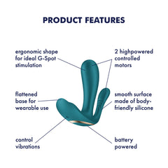 Satisfyer Top Secret + - Battery Series - Green Wearable Vibrator
