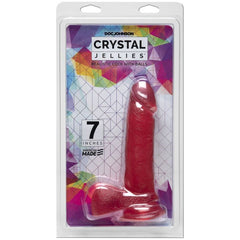 7 inch Realistic Jelly Cock With Balls - Pink - Shhh...