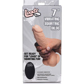 8in Dual Density Squirting Dildo Light Skin Tone w Remote - Shhh...