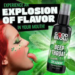 Good Blow Deep Throat Spray - Spearmint - Spearmint Flavoured Numbing Spray - 59 ml Spray