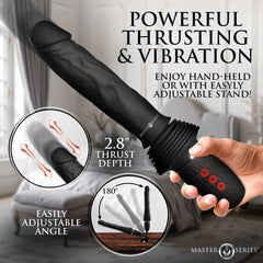 Master Series Ultimate Power Pounder -  30 cm USB Rechargeable Thrusting Vibrator