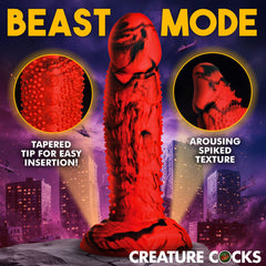 Creature Cocks Gojira - Red/Black 18.5 cm Fantasy Dildo
