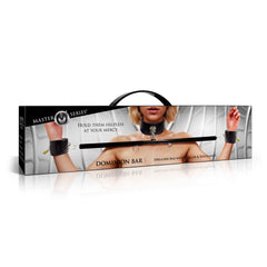 Master Series Dominion Bar - Black Adjustable Spreader Bar with Collar