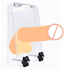 Acrylic Ball Crusher Adjustable BDSM Testicle Crushing Device in Clear or Black