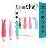 Adam & Eve PLAYFUL SEDUCTION USB Rechargeable Vibrator with 3 Interchangeable Sleeves