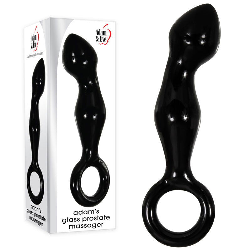 Adam & Eve ADAMS GLASS PROSTATE MASSAGER - 16.6 cm - Shhh...