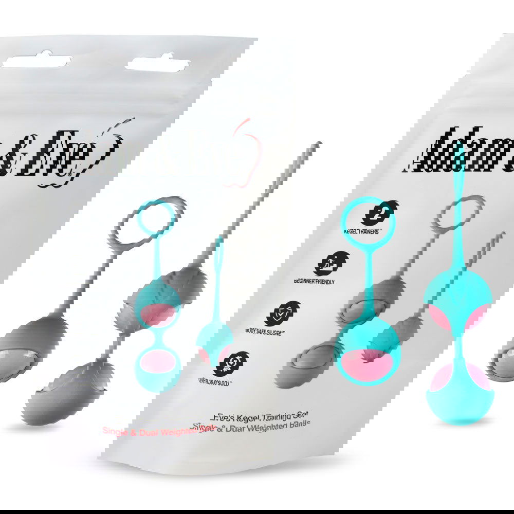 Adam & Eve Eve's Kegel Balls Training Set - Teal Green - Shhh...