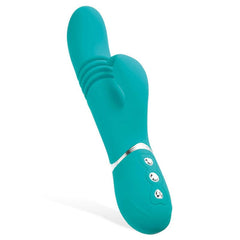 Adam & Eve Eve's Rechargeable Thrusting Rabbit - Green - Shhh...