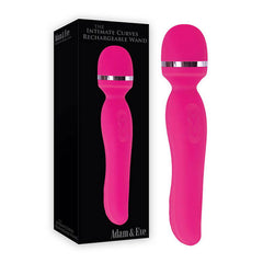 Adam & Eve Intimate Curves Rechargeable Wand - Pink - Shhh...