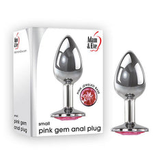 Adam & Eve Pink Gem Metal Anal Plug - Small - Shhh...