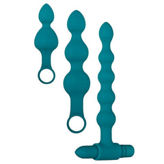 Adam & Eve Vibrating Bumpy Bead Set - Shhh...