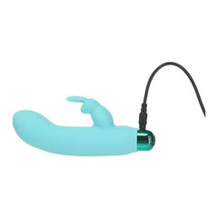 Alices Bunny Rechargeable Bullet w Rabbit Sleeve Teal - Shhh...