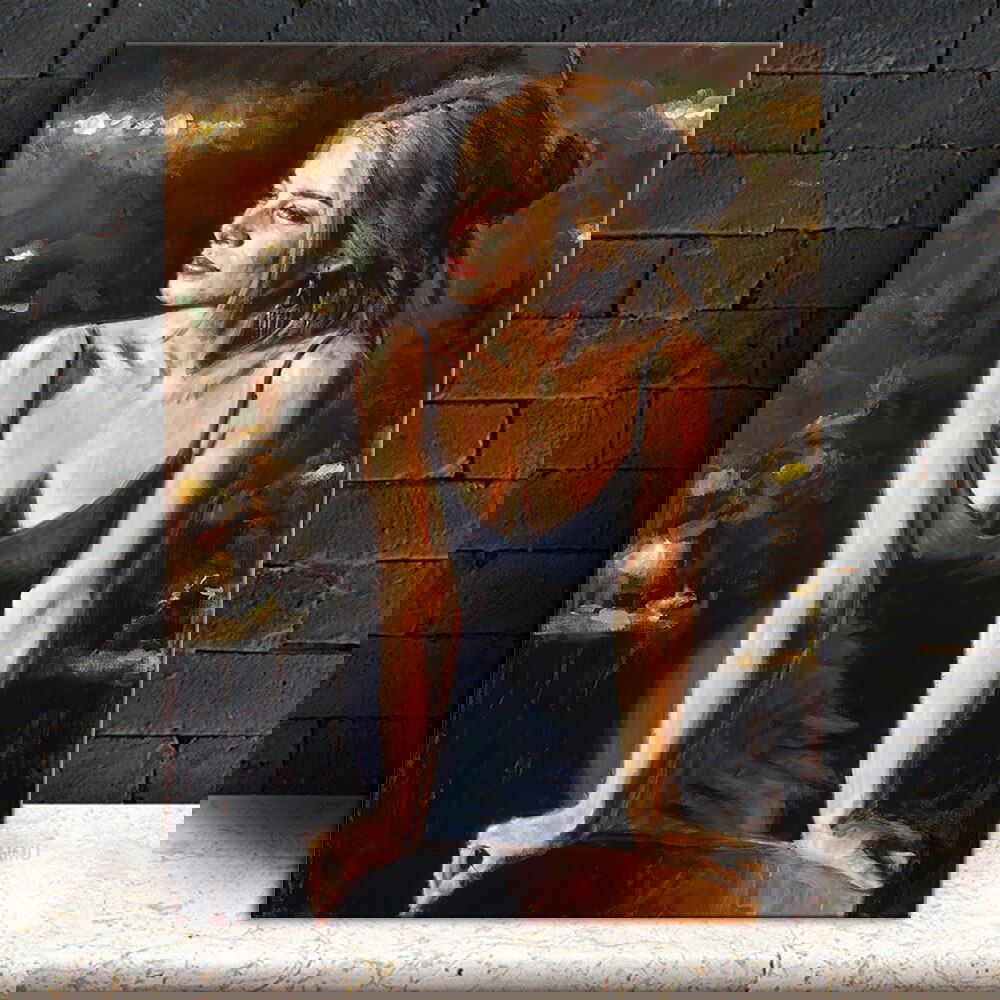 Allure. An oil work printed on canvas - Shhh...