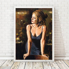 Allure. An oil work printed on canvas - Shhh...