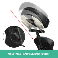 Aluminium portable chair for massage, medical fetish or BDSM - BLACK - Shhh...