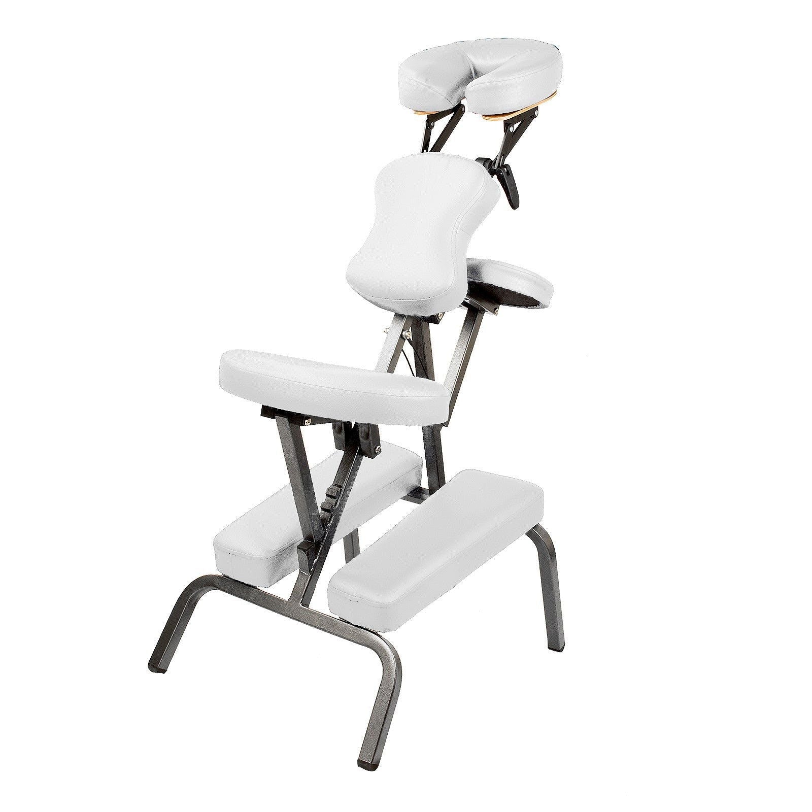 Aluminium portable chair for massage, medical fetish or BDSM - WHITE - Shhh...