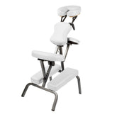 Aluminium portable chair for massage, medical fetish or BDSM - WHITE - Shhh...