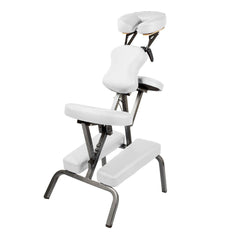 Aluminium portable chair for massage, medical fetish or BDSM - WHITE - Shhh...
