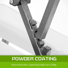 Aluminium portable chair for massage, medical fetish or BDSM - WHITE - Shhh...