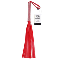 Amor Sparkle Flogger - Red - Shhh...