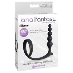 Anal Fantasy Collection Ass-Gasm Cockring with Anal Beads - Shhh...