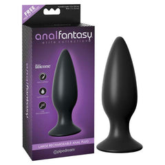 Anal Fantasy Elite Collection Large 13.5 cm USB Rechargeable Vibrating Butt Plug - Shhh...