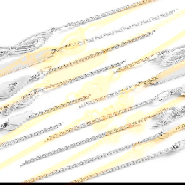 Anklet 5 piece set alloy bronze finish - Shhh...