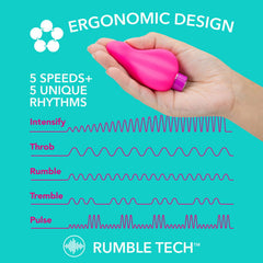 Aria Epic AF - Fuschia USB Rechargeable Stimulator - Shhh...