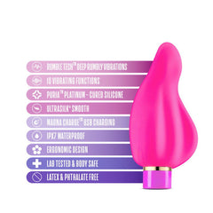 Aria Epic AF - Fuschia USB Rechargeable Stimulator - Shhh...