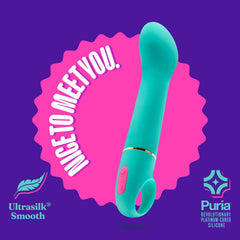 Aria Flirty AF - Teal 16.5 cm Vibrator - Shhh...