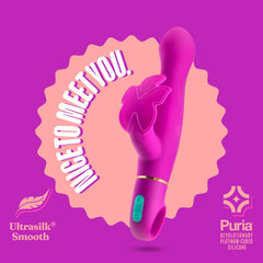 Aria Naughty AF - Plum 18.4 cm Butterfly Vibrator - Shhh...