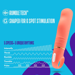 Aria Smokin' AF - Coral 15.2 cm Vibrator - Shhh...