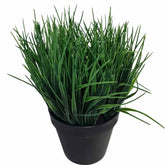 Artificial Ornamental Potted Dense Green Grass UV Resistant 30cm (Overstock Clearance) - Shhh...