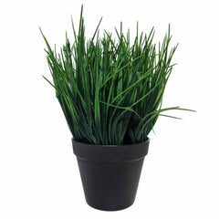 Artificial Ornamental Potted Dense Green Grass UV Resistant 30cm (Overstock Clearance) - Shhh...