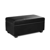 Artiss Ottoman Storage Box - Black SMALL 80cm long - Shhh...