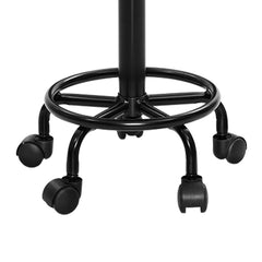 Artiss round salon style swivel chair on castors with hydraulic lift - Shhh...