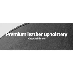 Artiss round salon style swivel chair on castors with hydraulic lift - Shhh...